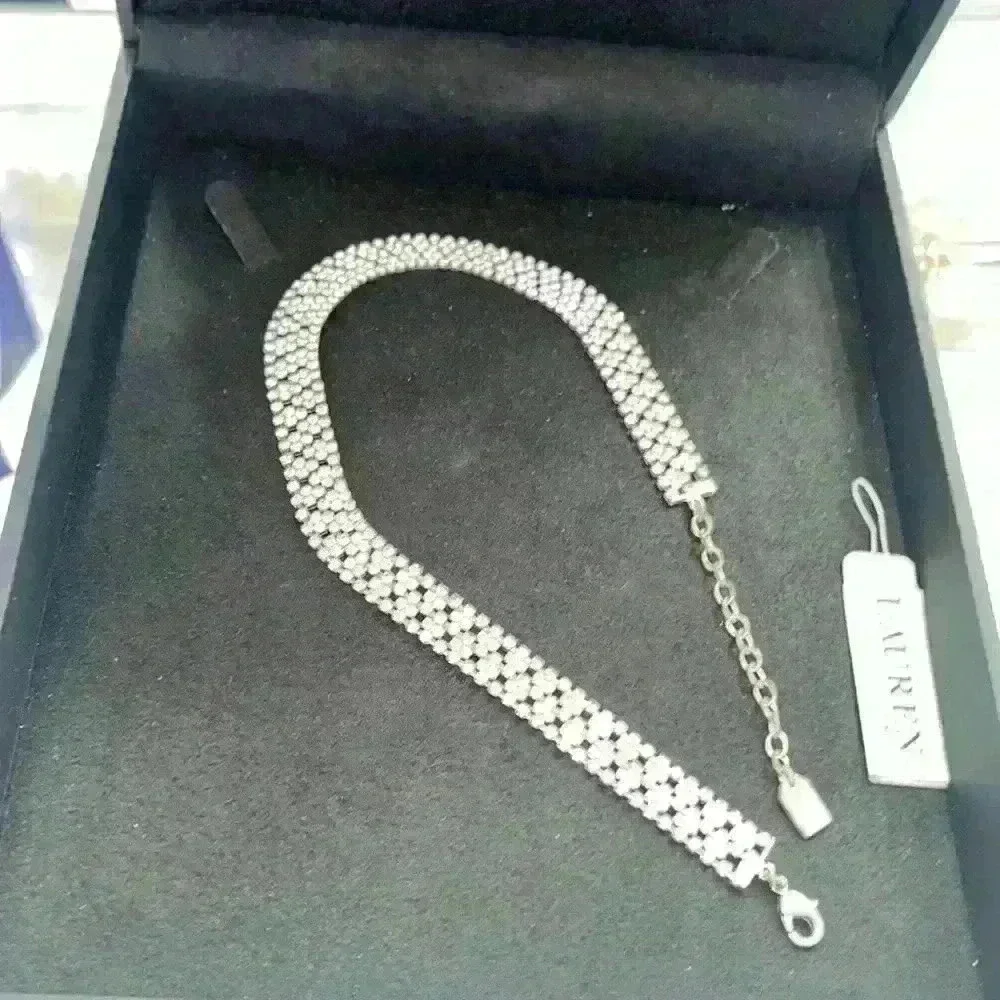 Lauren Ralph Lauren rhinestone choker necklace - Picture 3 of 6